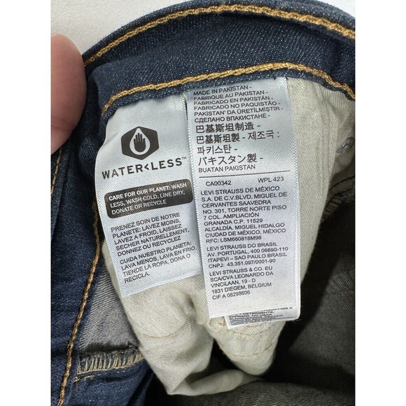 Levis 514 Jeans Mens 40x32 Blue Straight Leg Denim Cotton Blend Stretch NEW - Picture 5 of 10